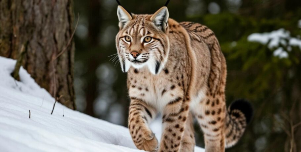 В омских лесах активизировались скрытные рыси. К чему это?