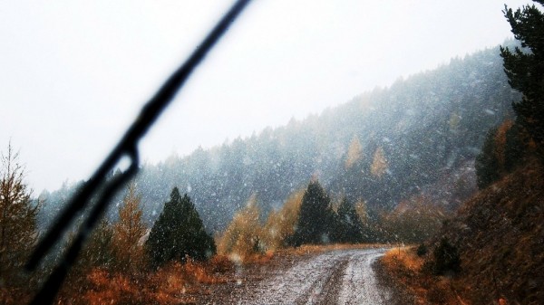 На Омск надвигается снег с дождем
