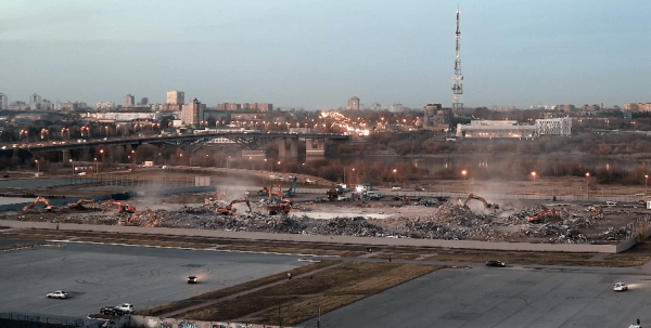 На разобранной "Арене Омск" сыграли последний матч