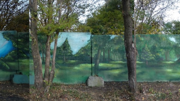 Дополненная реальность. В Омске появилось граффити, «продолжающее» пейзаж 