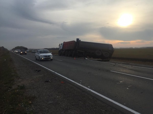 Под Омском автомобиль врезался в дерево: есть пострадавшие
