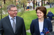 Александр Бурков и&nbsp;Оксана Фадина торжественно открыли бульвар Мартынова