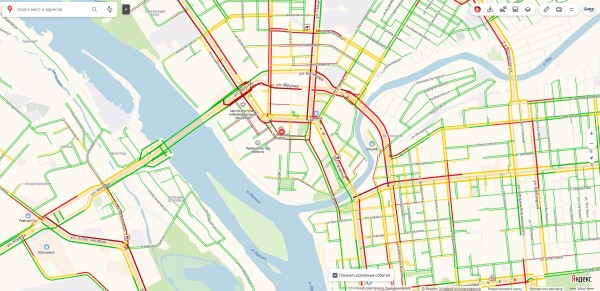 Омск встал в пробку из-за безопасности