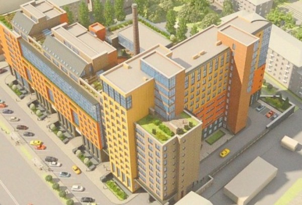 Возле омского цирка строят элитную высотку