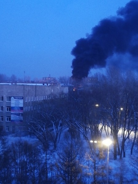 В городке Нефтяников произошёл пожар