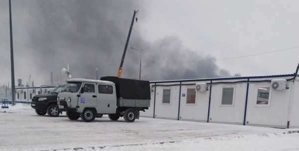 В Омске загорелся Нефтезавод