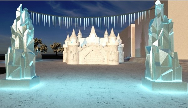 Престол Снежной королевы: как оформят городскую елку на Театральной площади (эскизы) 