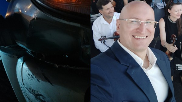 Новосибирский шоумен попал в ДТП из-за таксиста-лихача