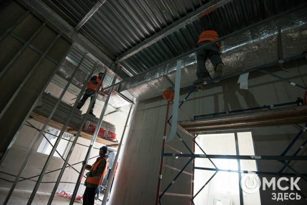 Фоторепортаж: как строят омский военный госпиталь на 100 мест