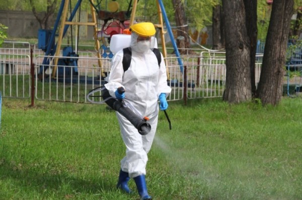 Борьба с клещами. В парке «Зелёный остров» прошла акарицидная обработка Борьба с клещами. В парке «Зелёный остров» прошла акарицидная обработка
