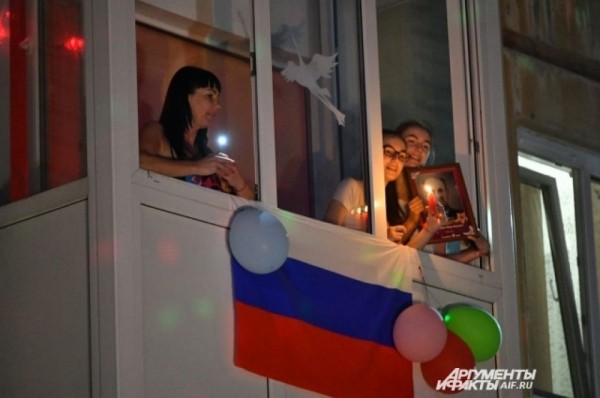 Всероссийская акция «Фонарики Победы» прошла и в Омске