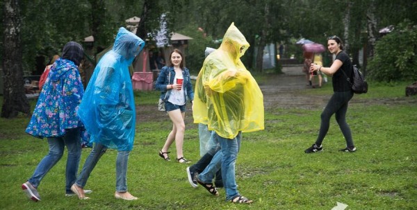 Шквалистый ветер в Омске повалил деревья и выбил окна