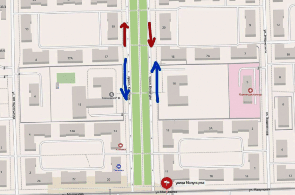 В Омске изменят правила движения транспорта на проспекте Культуры