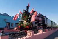 Омские железнодорожники создали арт-проекты ко Дню Победы