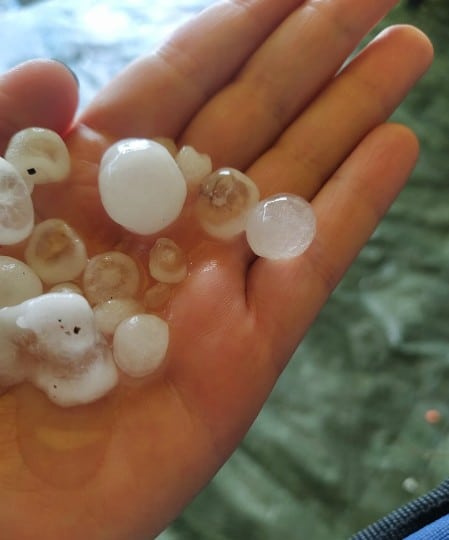 Град с перепелиное яйцо прошёлся на северу Омской области