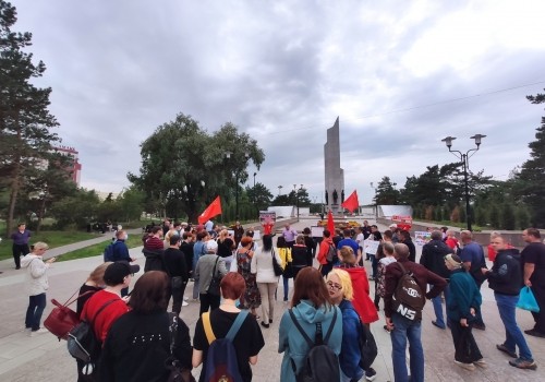 В Омске прошли три несогласованные акции в поддержку Хабаровска