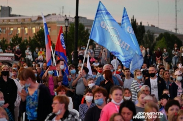 Торжество в честь присвоения Омску звания Города трудовой доблести