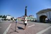 Двуглавый орёл. Как был установлен обелиск в День города в Омске