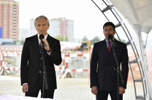 В Омске заложили капсулу времени на месте будущей «Арены»