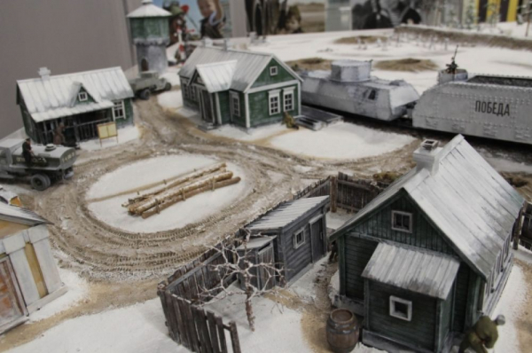 Диорама «Омские бронепоезда в огне Великой Отечественной войны»