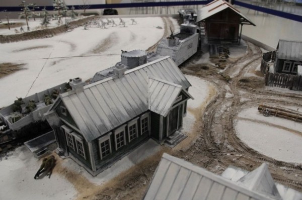 Диорама «Омские бронепоезда в огне Великой Отечественной войны»