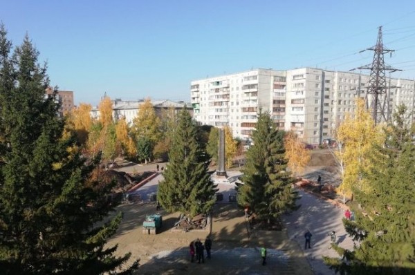 В Омске преображают территорию возле Дома Дружбы