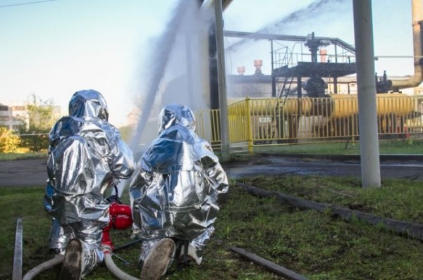 В Омск спасатели ликвидировали условную катастрофу