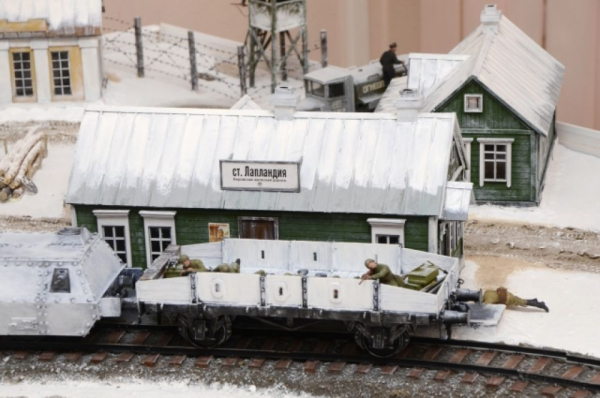 Диорама «Омские бронепоезда в огне Великой Отечественной войны»