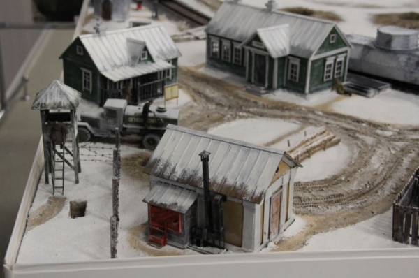 Диорама «Омские бронепоезда в огне Великой Отечественной войны»