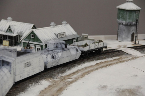 Диорама «Омские бронепоезда в огне Великой Отечественной войны»