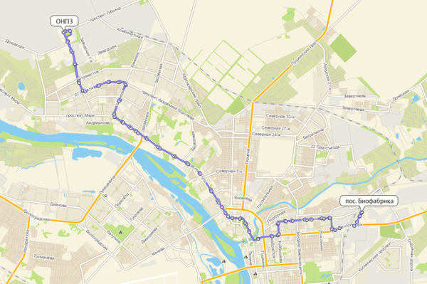 На улицу Омскую возвращают маршрут № 59