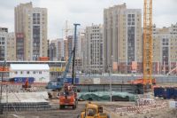 Омичам показали ледовое поле будущей &laquo;Арены Омск&raquo; с уровня третьего этажа