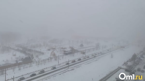 На Омск надвигается мощный циклон с опасным ветром, снегопадом и потеплением