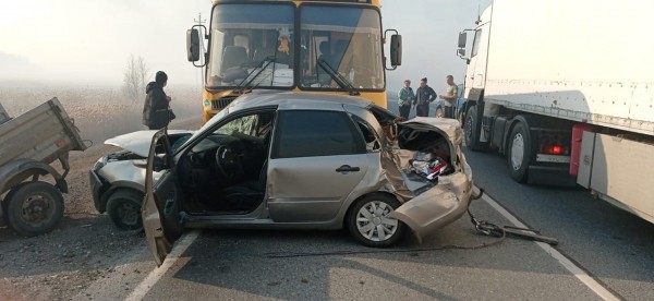 
									ДТП с автобусом в Омской области произошло из-за задымления на трассе   [ФОТО]  