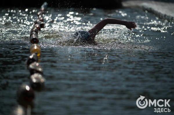 Омские "Моржи" совершили праздничный заплыв Омские "Моржи" совершили праздничный заплыв