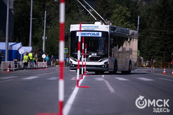 "Троллейбусное" ралли в центре Омска "Троллейбусное" ралли в центре Омска