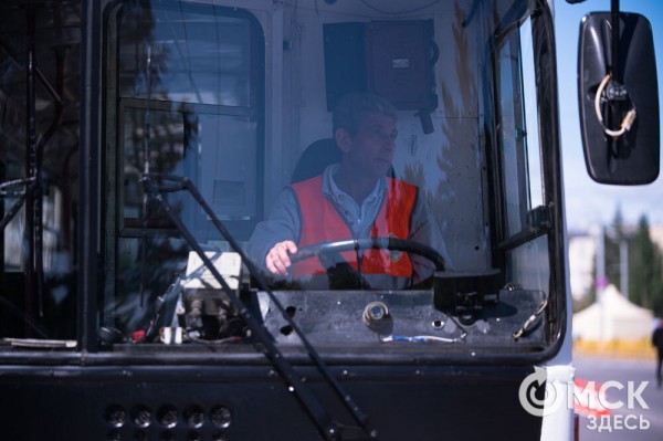 "Троллейбусное" ралли в центре Омска "Троллейбусное" ралли в центре Омска