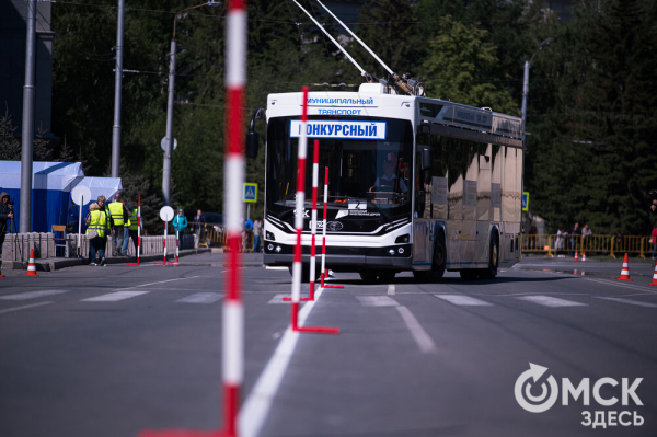 "Троллейбусное" ралли в центре Омска "Троллейбусное" ралли в центре Омска
