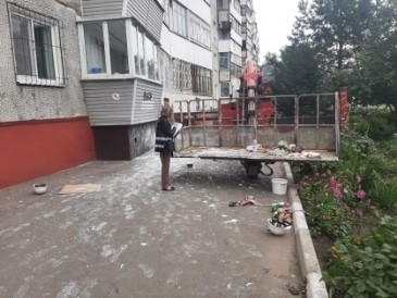 В Омске погиб рабочий, упавший с 9-го этажа   [ФОТО]  