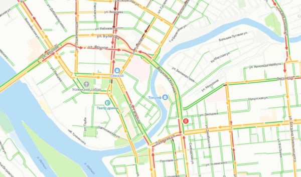 
									Из-за сильного снегопада Омск сковали пробки   [КАРТА]  