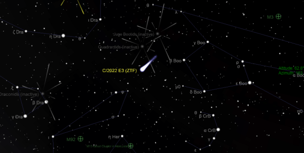 В небе над Омском можно разглядеть комету