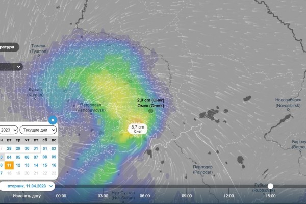 Переобуваться рано: на прощание от зимы в Омске ожидается мощный снегопад
