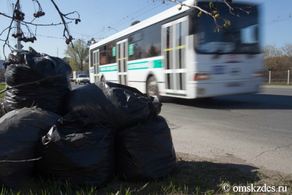 Омск "поднакопил" мусора. Скоро будет килотонна