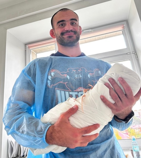 
									Омский боец Корешков стал многодетным отцом  