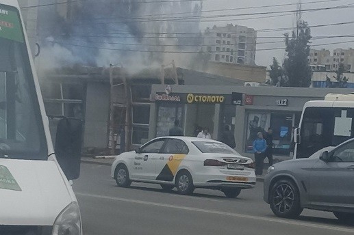 
									На остановке в Омске произошел пожар 