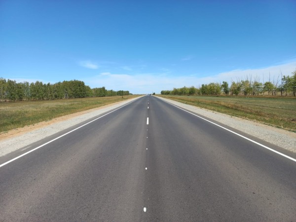 
									В Омской области закончили ремонтировать участок дороги до Казахстана 