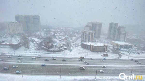 На Омскую область надвигается мощный снегопад