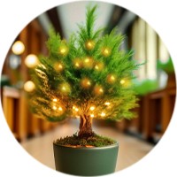 Горка мандаринов и тропическая "сосна". Чем заменить ёлку