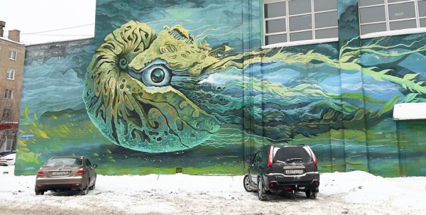 Граффити с краснодарским характером. Обсуждаем крупнейший мурал в Омске Граффити с краснодарским характером. Обсуждаем крупнейший мурал в Омске