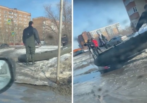 Мэрия не удивилась тому, что лодки используют для передвижения по Омску